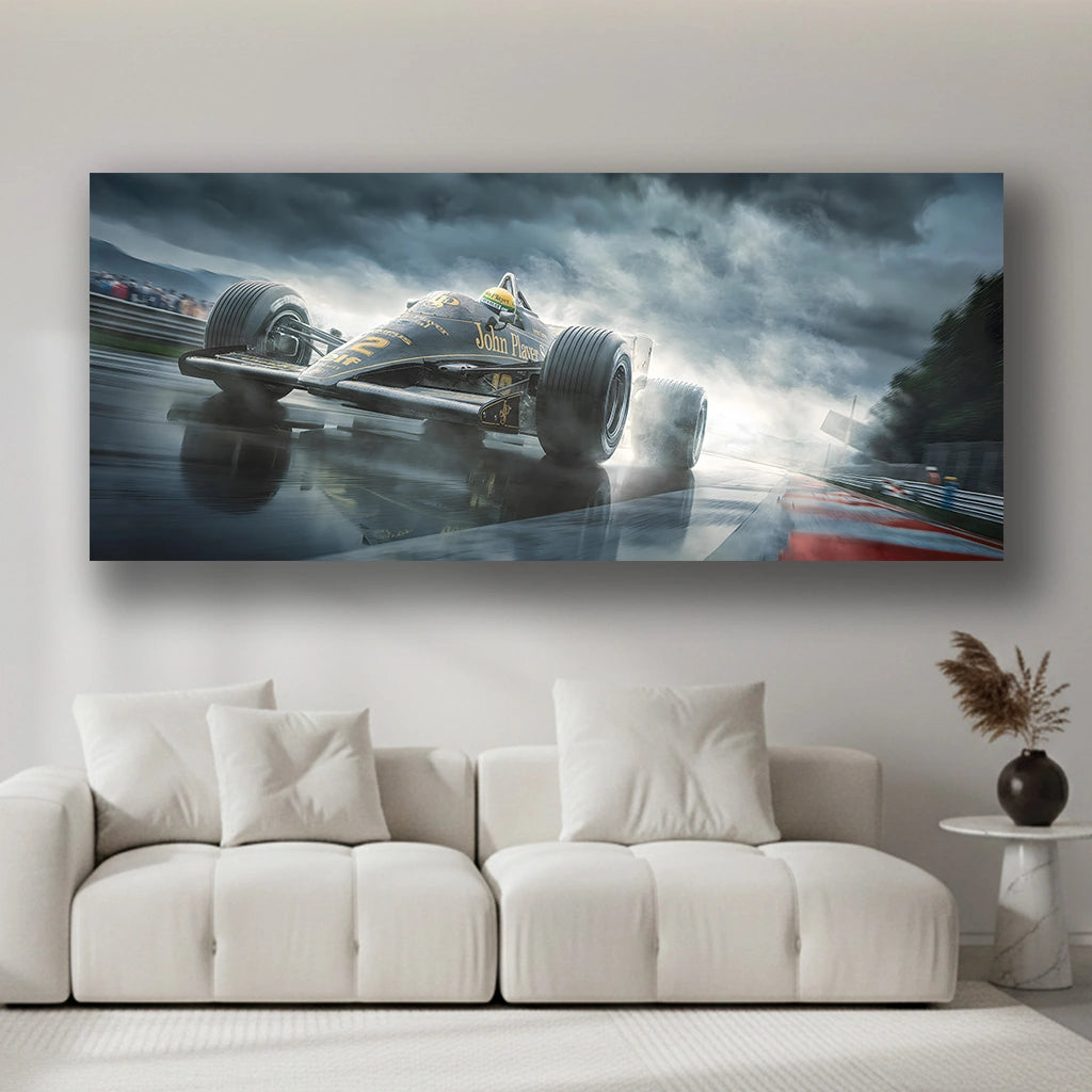 Stormbound Apex - Luxury Sports Car Canvas Wall Art, Modern Supercar Print for Living Room & Office Decor (High-Definition)