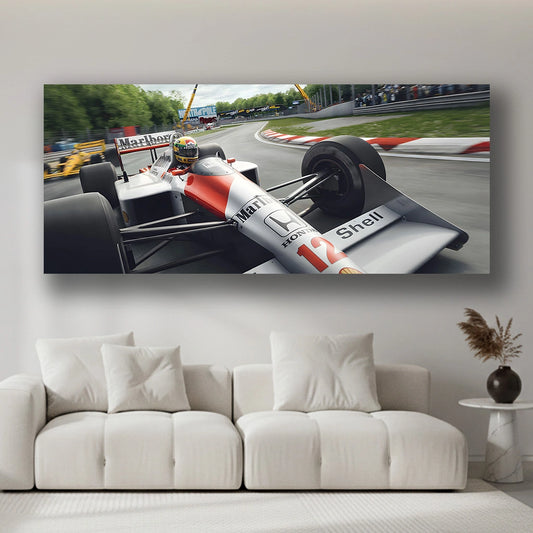 Precision of a Champion - Luxury Sports Car Canvas Wall Art, Modern Supercar Print for Living Room & Office Decor (High-Definition)