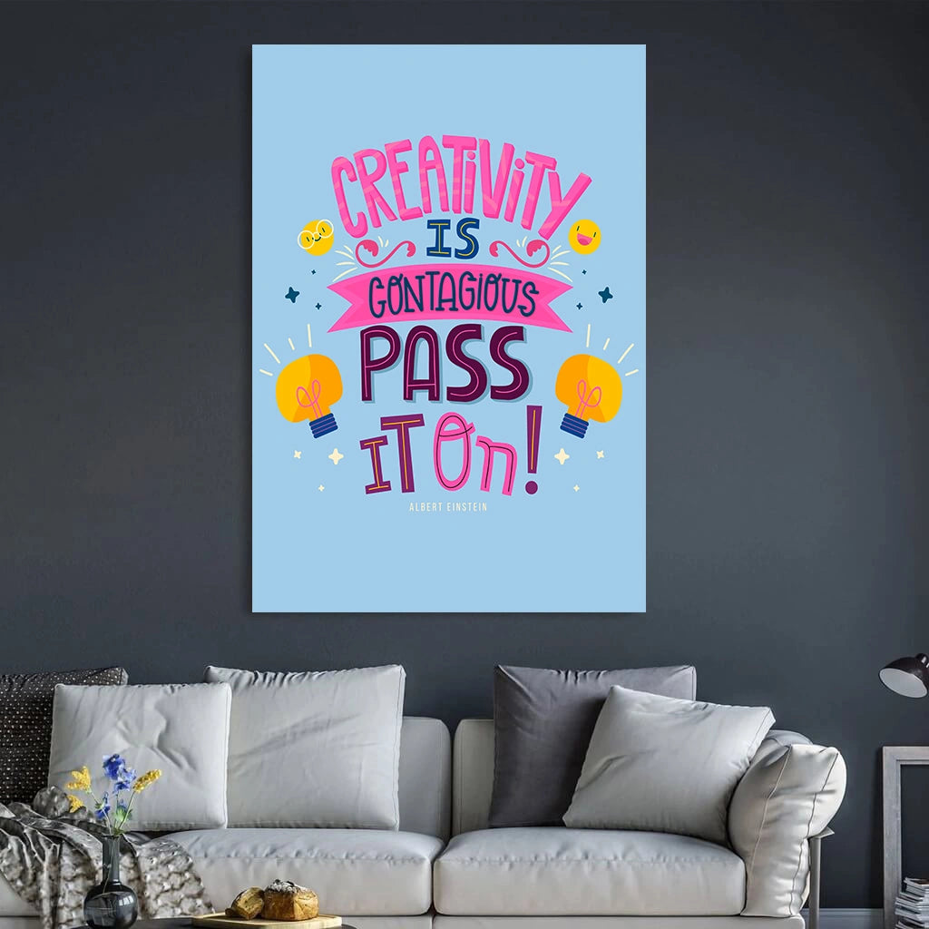 Pass the Spark - Premium Canvas Wall Art, Luxury Fine Art Print for Living Room & Home Decor (Best Seller / Ready to Hang)
