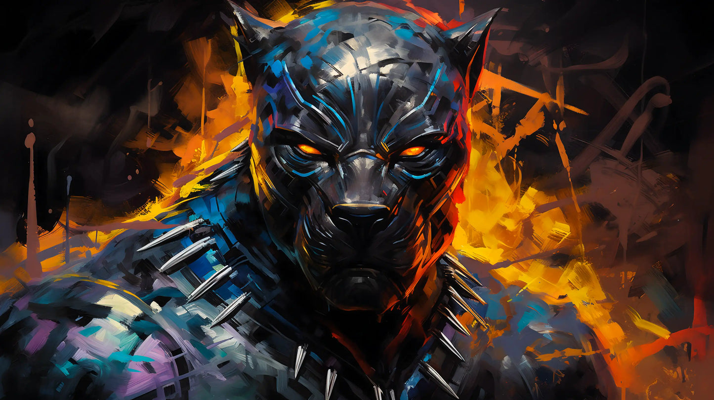 Fallen Celestial - Superhero Canvas Wall Art, Comic Book Inspired Canvas Print for Gaming Room & Teen Bedroom (Vibrant Colors)