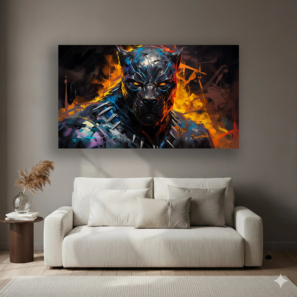 Fallen Celestial - Superhero Canvas Wall Art, Comic Book Inspired Canvas Print for Gaming Room & Teen Bedroom (Vibrant Colors)