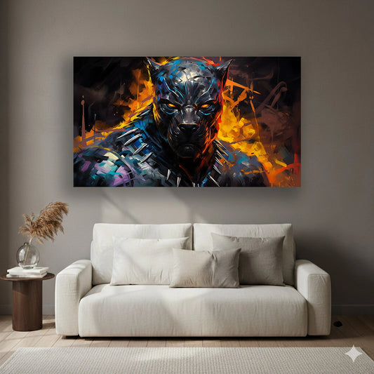 Fallen Celestial - Superhero Canvas Wall Art, Comic Book Inspired Canvas Print for Gaming Room & Teen Bedroom (Vibrant Colors)