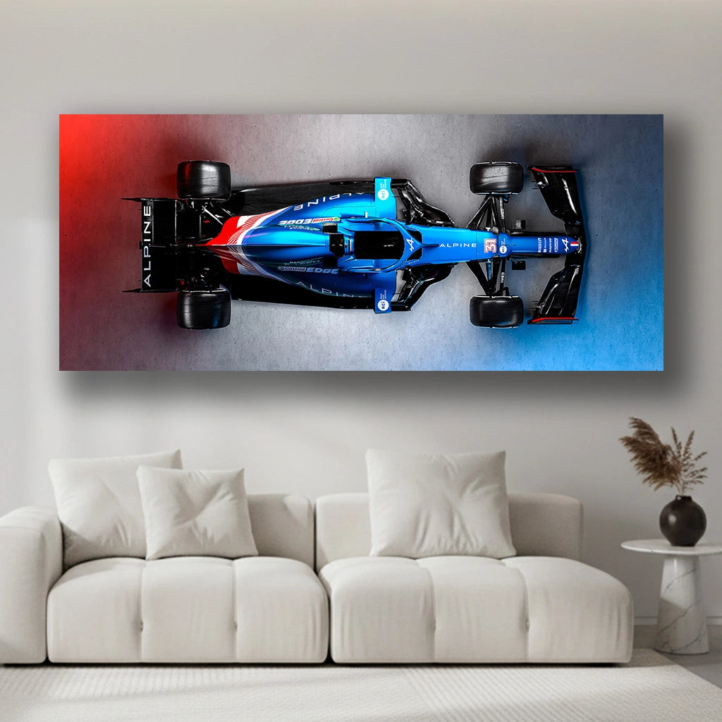 Electric Precision - Luxury Sports Car Canvas Wall Art, Modern Supercar Print for Living Room & Office Decor (High-Definition)