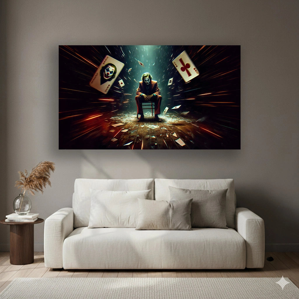 House of Chaos - Superhero Canvas Wall Art, Comic Book Inspired Canvas Print for Gaming Room & Teen Bedroom (Vibrant Colors)