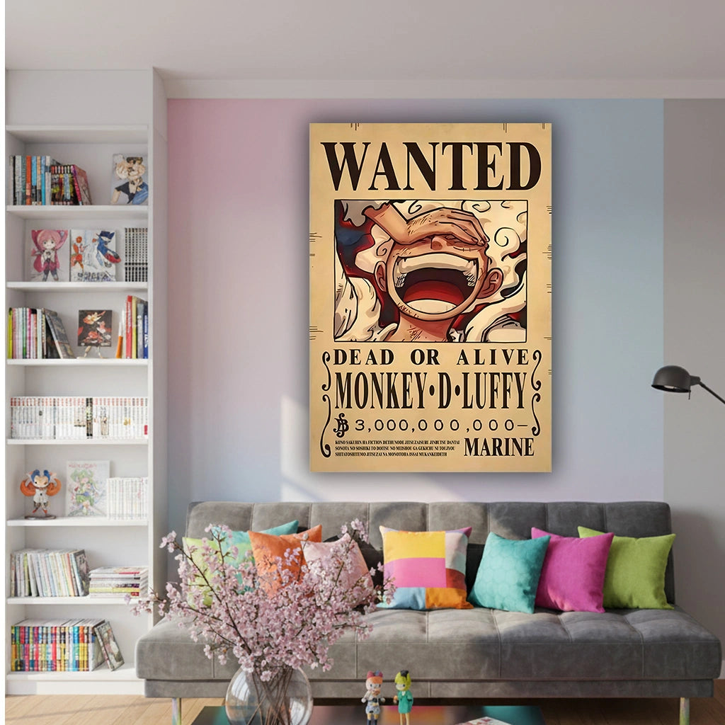 Laughing Outlaw - Anime Canvas Wall Art, Premium Manga Poster Print for Gaming Room & Bedroom (Ready to Hang)