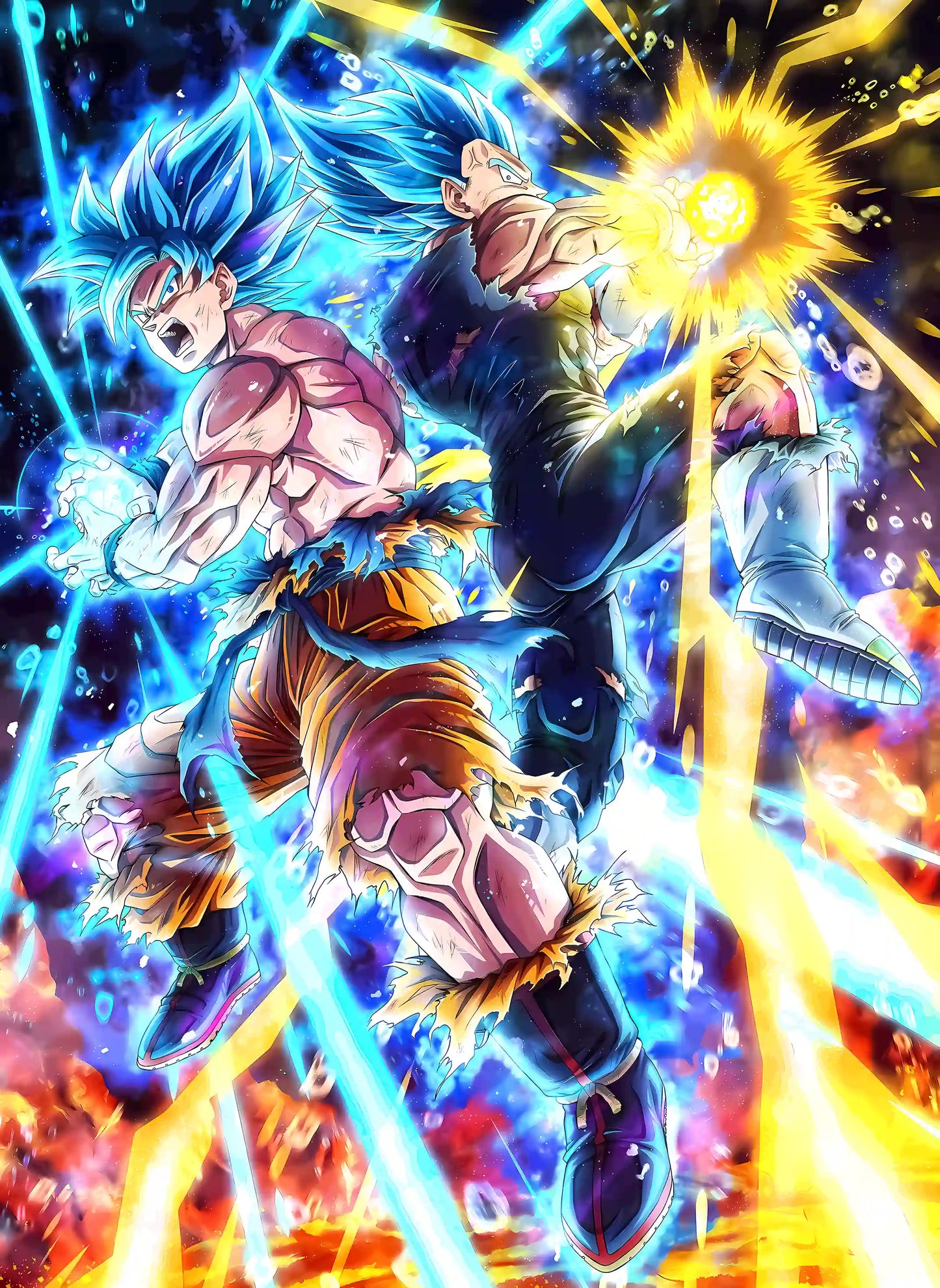 Twin Ascension - Anime Canvas Wall Art, Premium Manga Poster Print for Gaming Room & Bedroom (Ready to Hang)