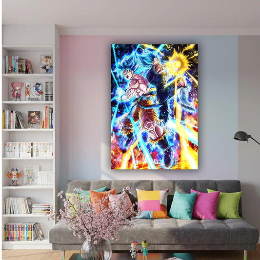 Twin Ascension - Anime Canvas Wall Art, Premium Manga Poster Print for Gaming Room & Bedroom (Ready to Hang)