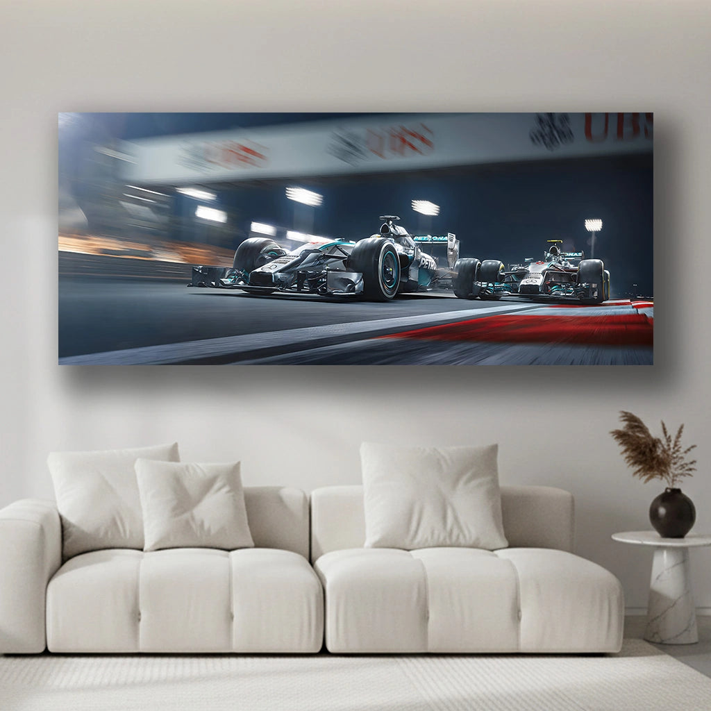 Midnight Apex - Luxury Sports Car Canvas Wall Art, Modern Supercar Print for Living Room & Office Decor (High-Definition)