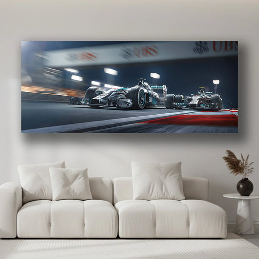 Midnight Apex - Luxury Sports Car Canvas Wall Art, Modern Supercar Print for Living Room & Office Decor (High-Definition)