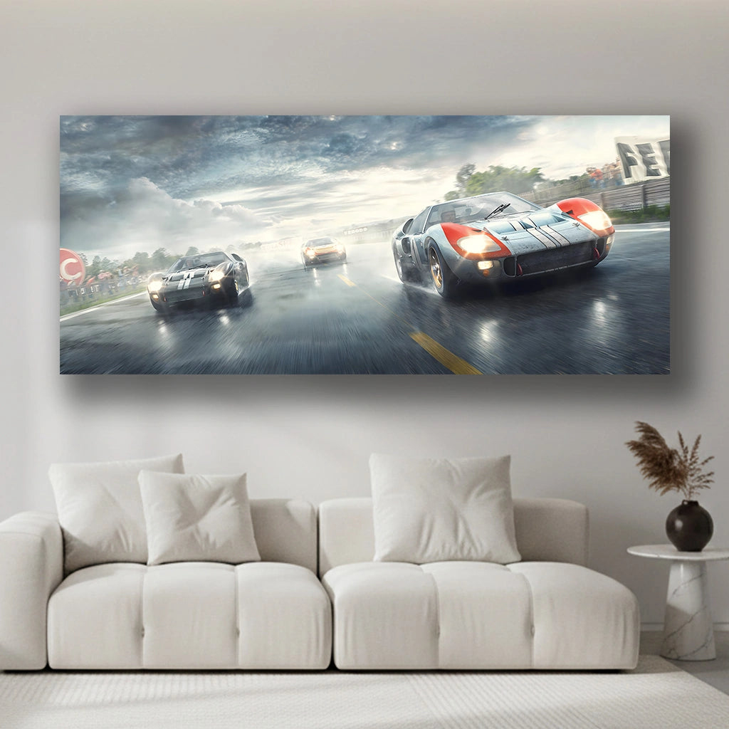Stormline Legends - Luxury Sports Car Canvas Wall Art, Modern Supercar Print for Living Room & Office Decor (High-Definition)