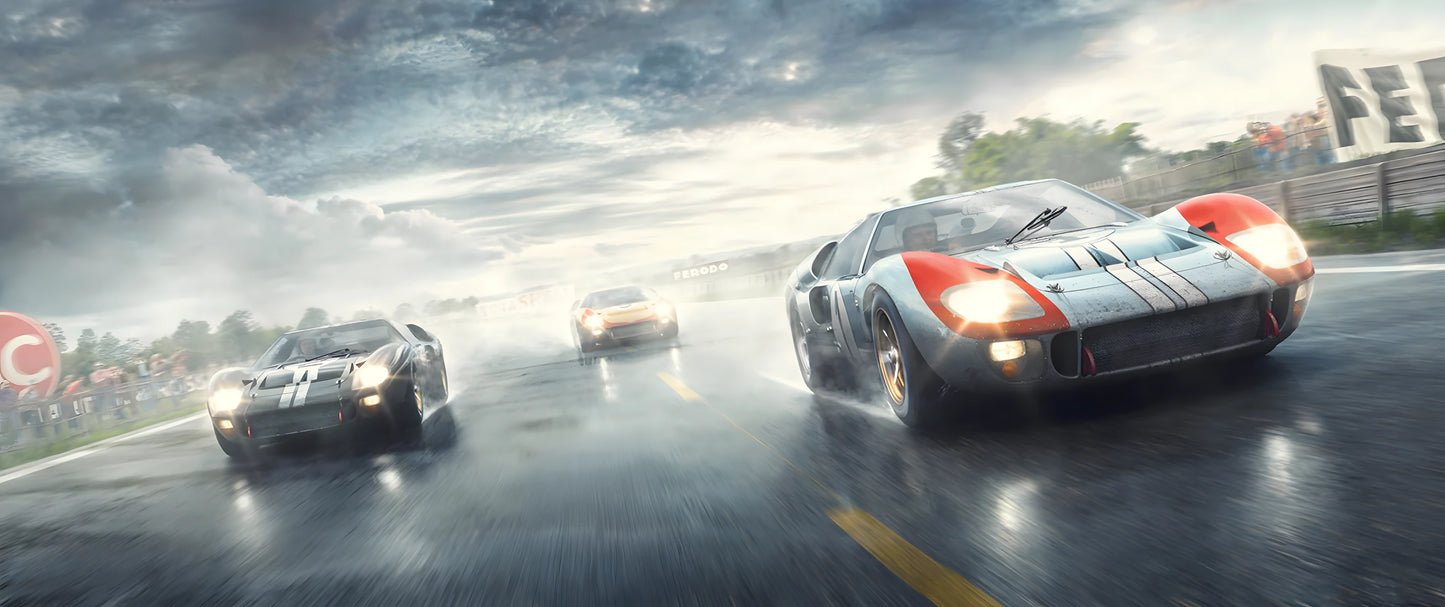 Stormline Legends - Luxury Sports Car Canvas Wall Art, Modern Supercar Print for Living Room & Office Decor (High-Definition)