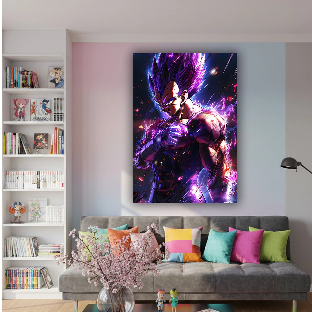Violet Ascendancy - Anime Canvas Wall Art, Premium Manga Poster Print for Gaming Room & Bedroom (Ready to Hang)