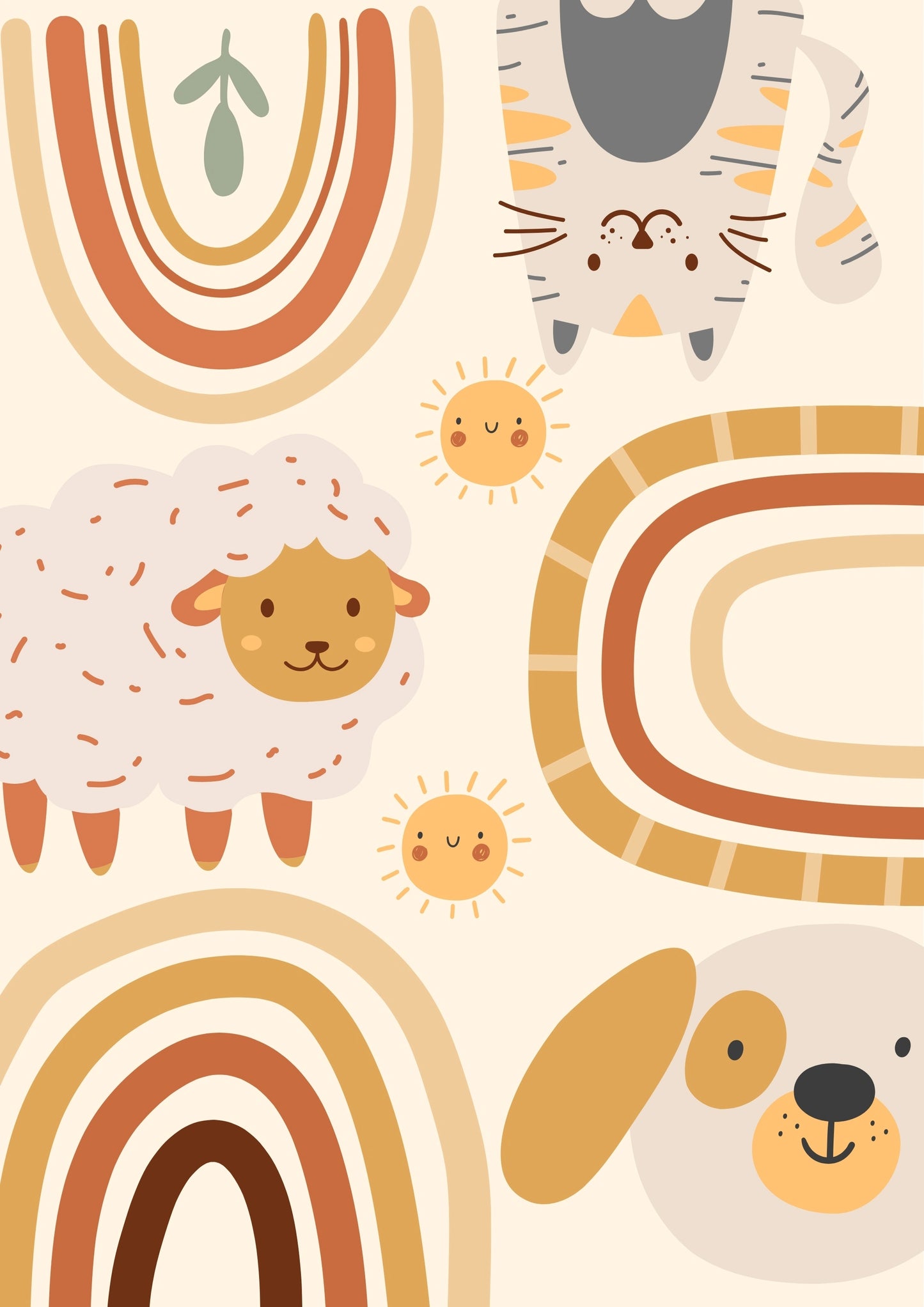 Playful Pals & Rainbows