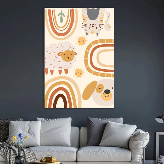 Playful Pals & Rainbows