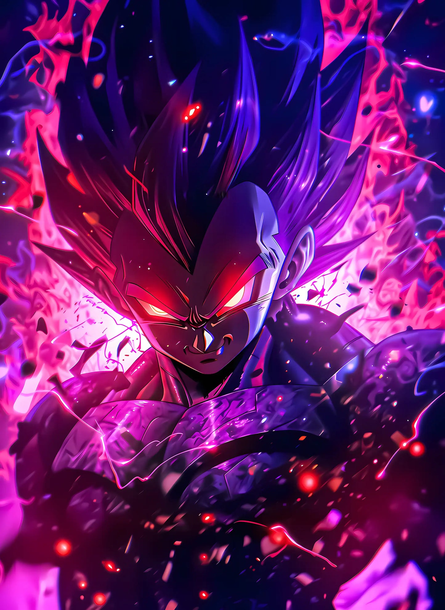 Ultra ego - Anime Canvas Wall Art, Premium Manga Poster Print for Gaming Room & Bedroom (Ready to Hang)
