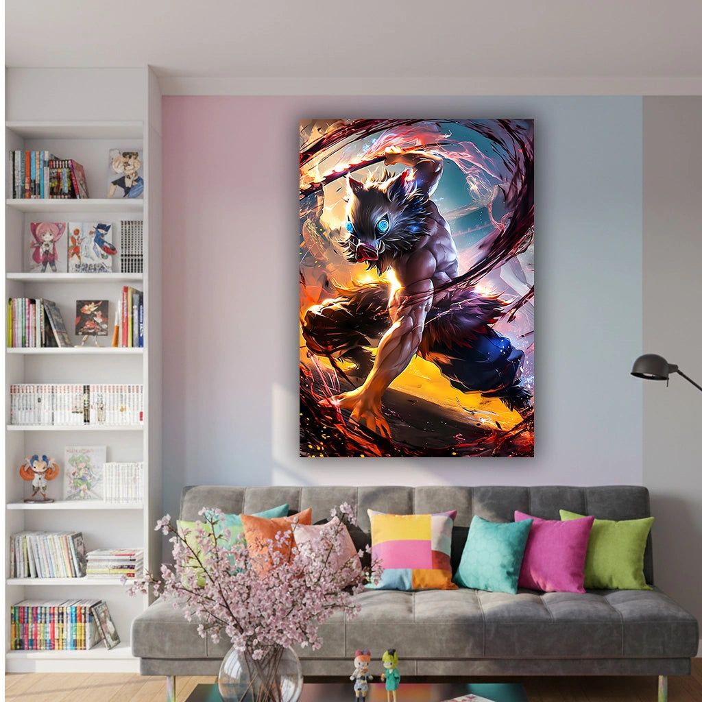 Primal Ascent - Anime Canvas Wall Art, Premium Manga Poster Print for Gaming Room & Bedroom (Ready to Hang)
